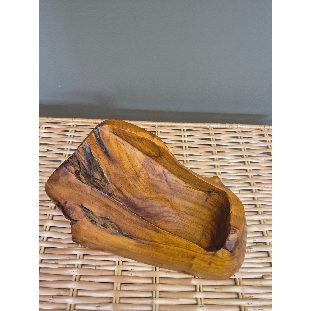 Hand Carved Live Edge Wood Bottle Holder Rustic Tabletop Wine Liquor Display‎